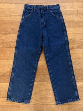 NWT Rustler Boys' Blue Loose Fit Heavyweight Denim Jeans - Size 10 Regular
 b5